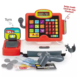 اسباب بازی صندوق فروشگاهی کودک قرمز supermarket cashier toys BSCI Five Star_اسباب بازی